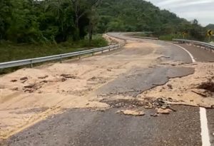 Ministry of Infrastructure Development explains Coastal Highway pavement damage due to culvert failure