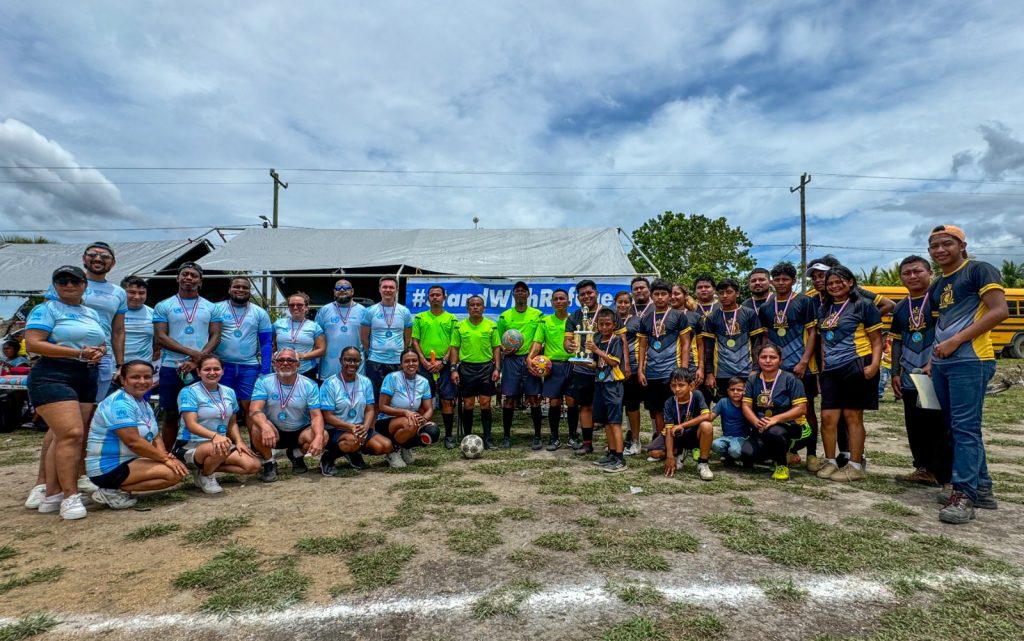 The United Nations commemorated World Refugee Day on Friday with a football match in Trio Village, bringing together refugees, community members, and UN agencies.