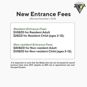Belize Zoo announces entrance fee increase to support sustainability and conservation