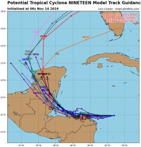 Tropical Depression #19 threatens Belize with heavy rainfall and possible flooding