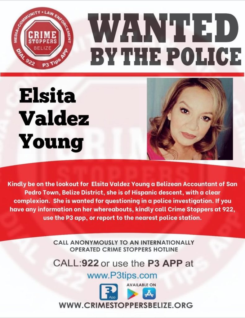 Police seek public assistance in locating Elsita Valdez Young