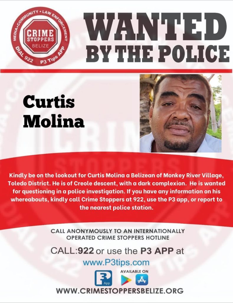 Police intensify search for Curtis Molina in Monkey River family murders
