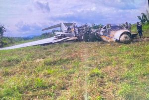 No suspects or cargo found as authorities probe burnt plane in Toledo