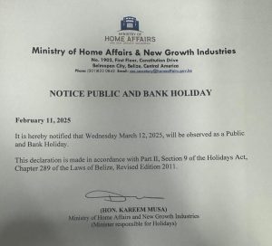 March 12 declared public and bank holiday for general election