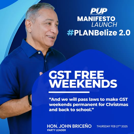 PUP’s Manifesto pledges permanent GST-free weekends for Christmas and back-to-school