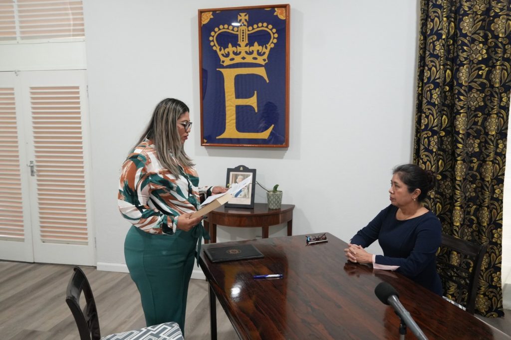Maria Annel Rodriguez sworn In as Belize’s New Auditor General