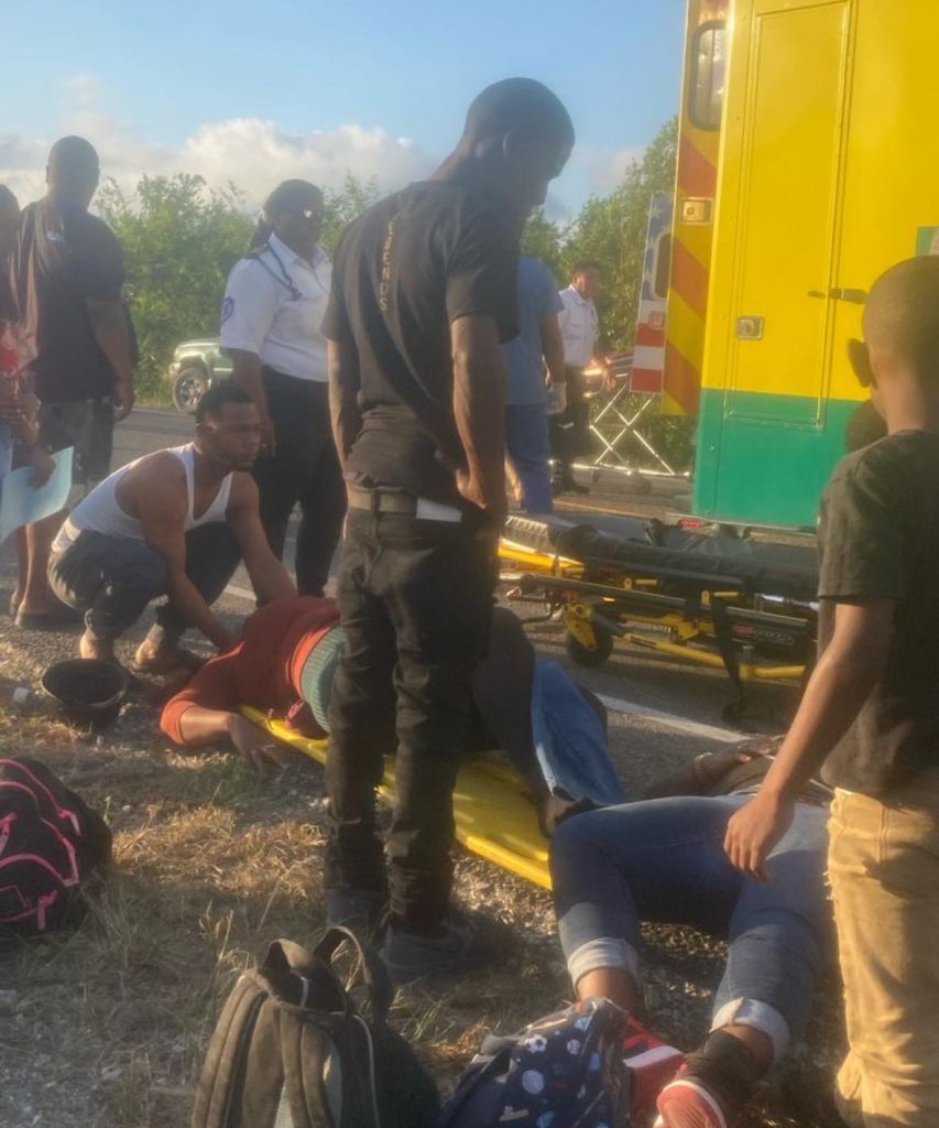 Bus overturns near Mile 6 on Philip Goldson Highway, multiple injuries reported