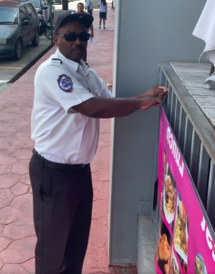 City Council removes banner, OMG Café puts it back up