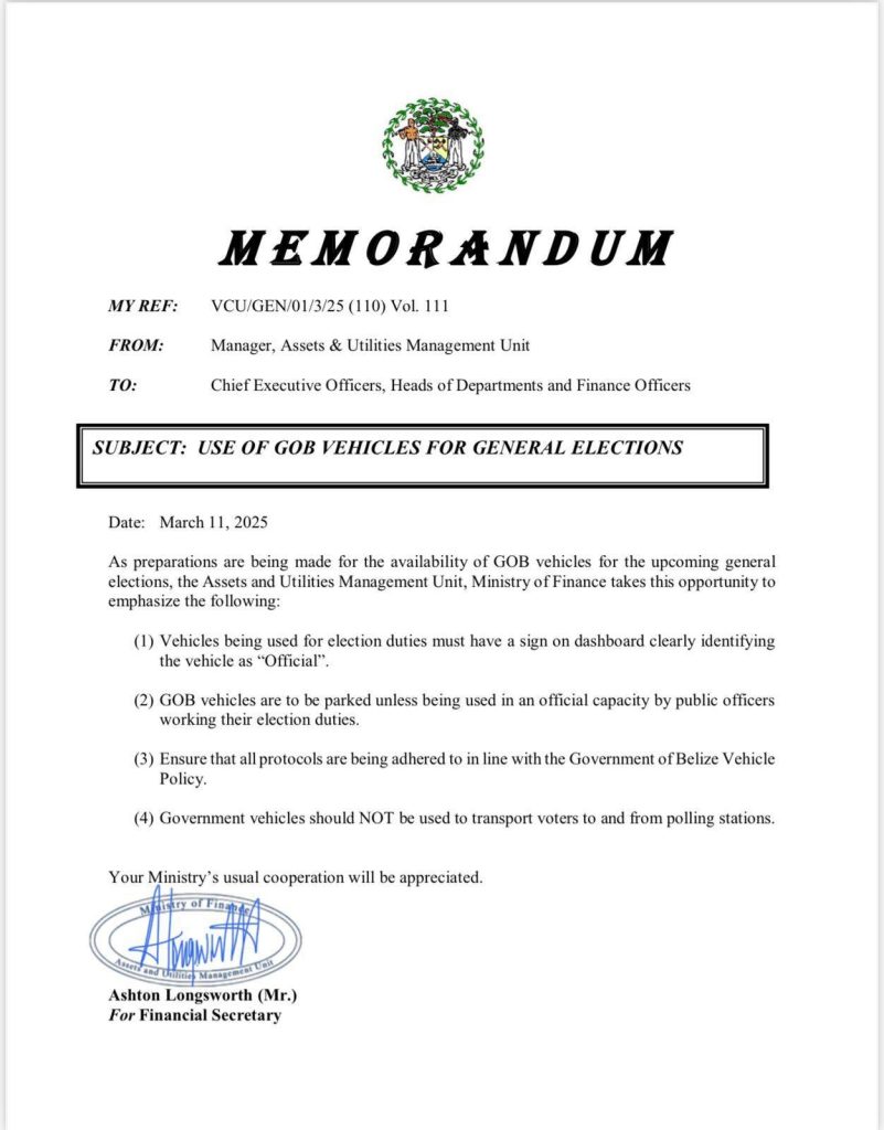 Government issues guidelines on use of GOB vehicles for general elections