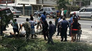 Motorcycle crash on Bullet Tree Road leaves two injured