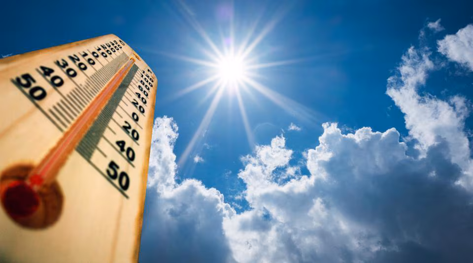 Hot day ahead with inland highs near 95°F