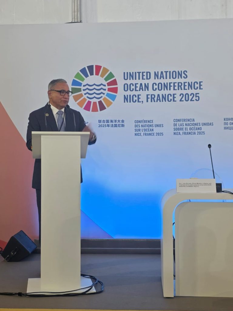 PM John Briceño attends United Nations Ocean Conference in France