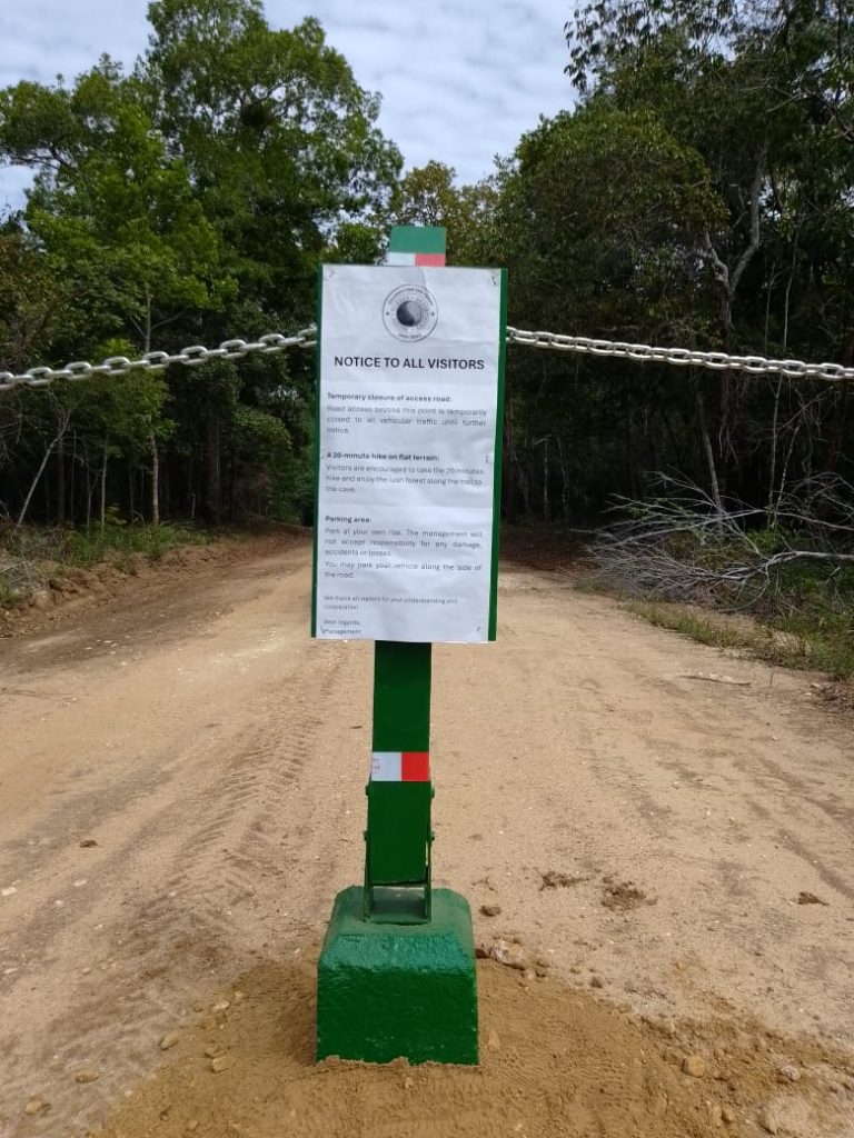Rio Frio access road temporarily closed to vehicles