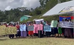 Maya Centre residents demand land from government, frustrated with delays