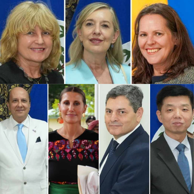Seven new ambassadors present credentials to Governor General in Belmopan
