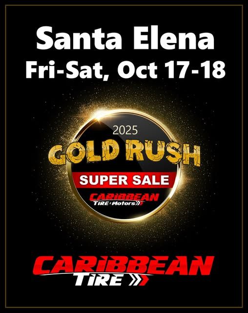 Massive deals await at Caribbean Tire’s Gold Rush Sale in Santa Elena