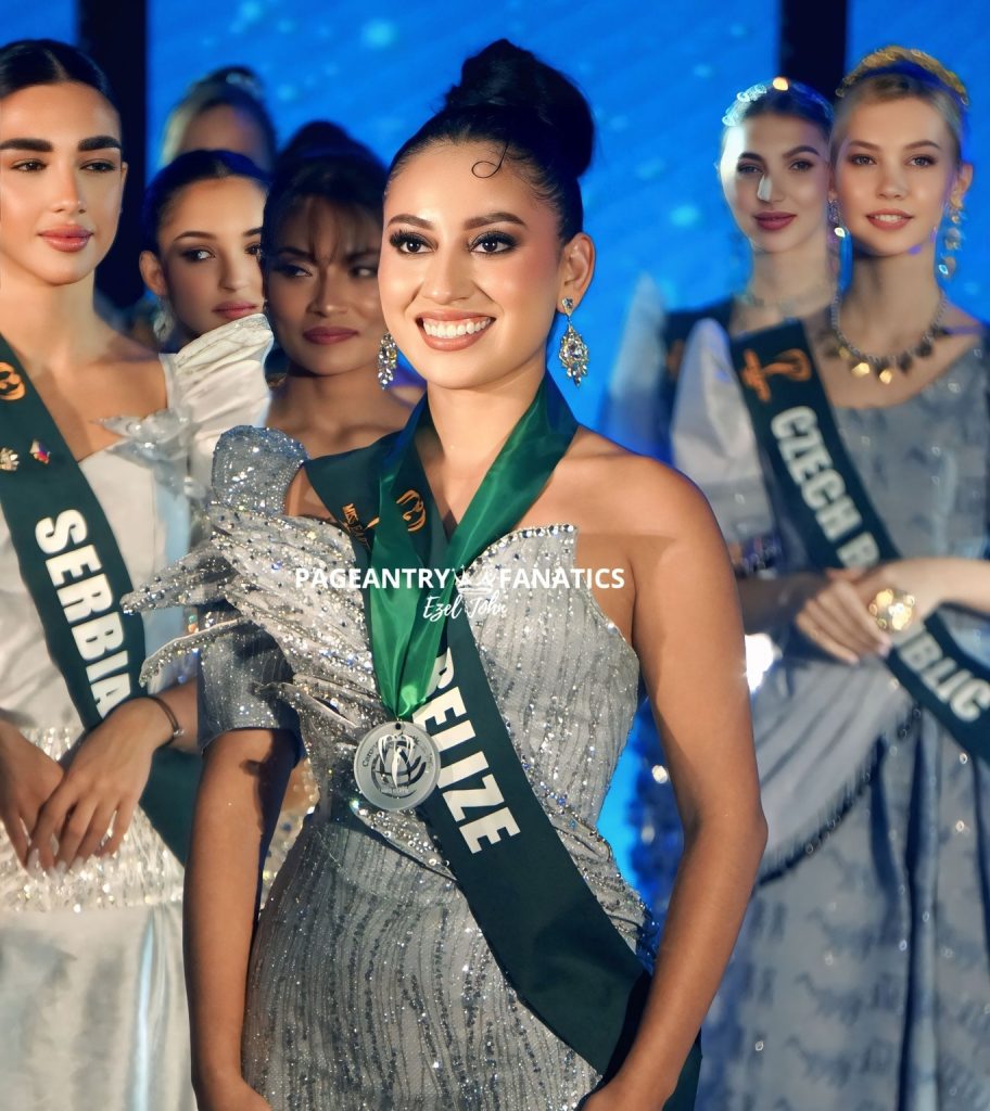 Miss Earth Belize Paris Cawich shines in Manila with silver medal win