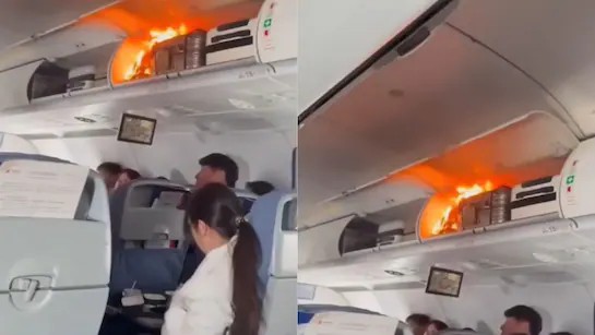Lithium battery ignition forces emergency landing of Air China jet
