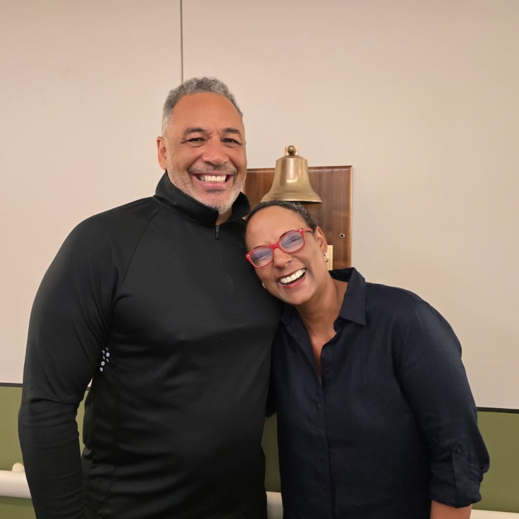 Speaker Valerie Woods rings the bell to celebrate end of cancer treatment