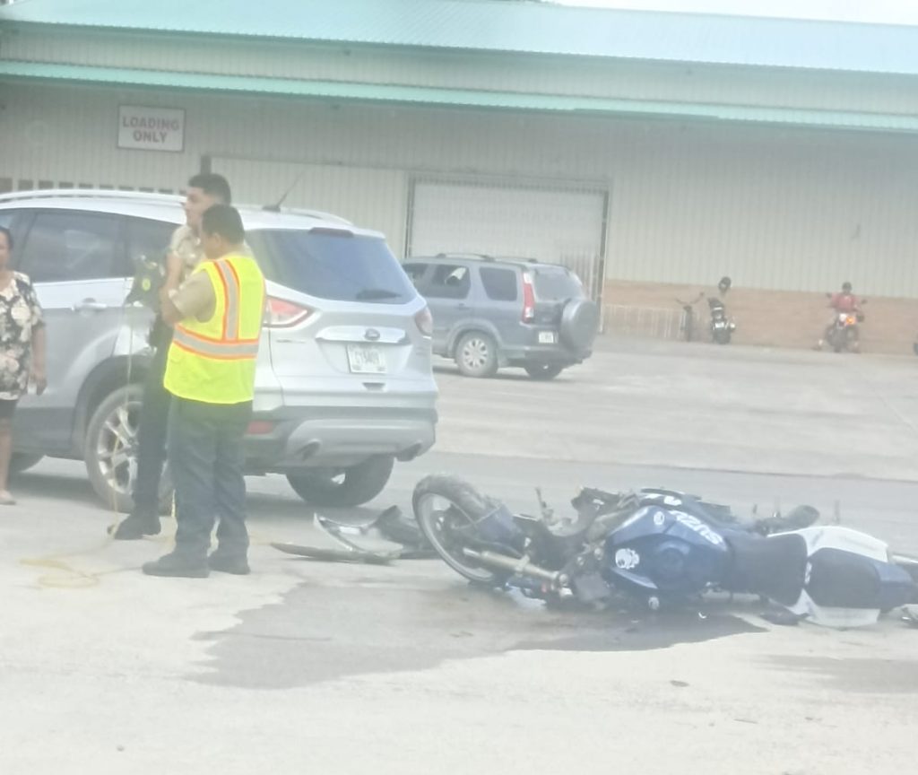 Police respond to motorcycle accident near Eden High School, Santa Elena