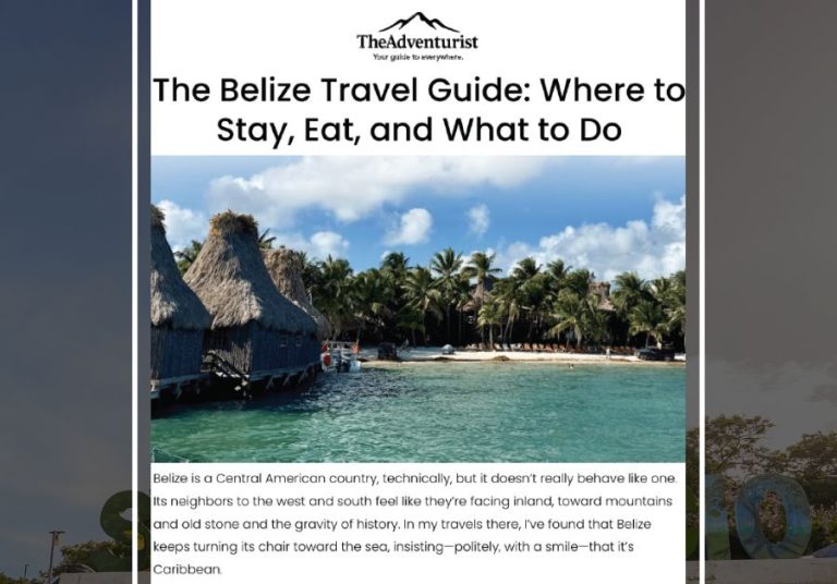 Belize gains global exposure in new feature