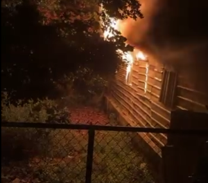 House destroyed by fire in Orange Walk