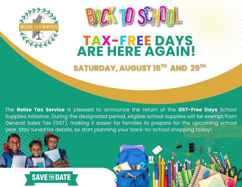Mark the dates: tax-free school shopping August 15 and 29