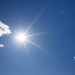 Sunshine takes back over after the weekend showers