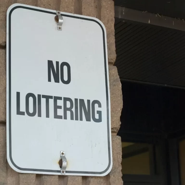 Loitering lands man before the court