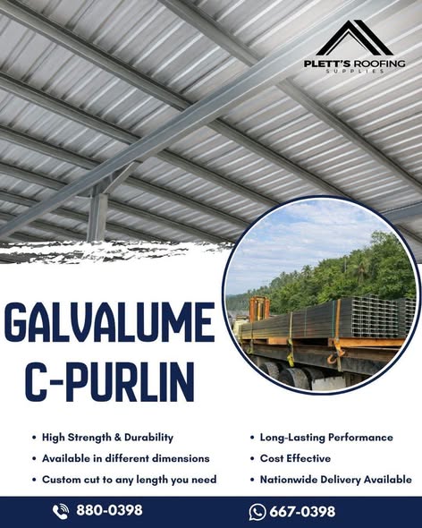 Save 10% on C-purlins now at Plett’s Roofing Supplies