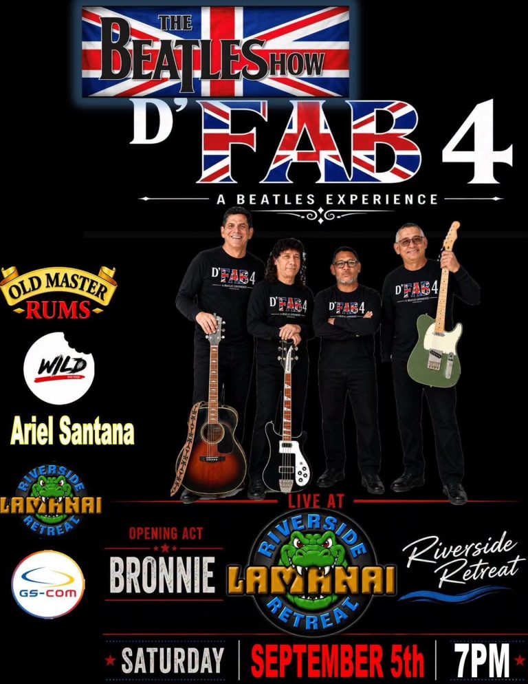 A Beatles night on the river in Orange Walk
