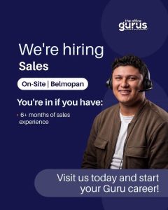 The Office Gurus opens new sales jobs in Belmopan