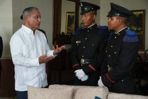 Briceño meets Belizean cadets training at Honduran Military Academy