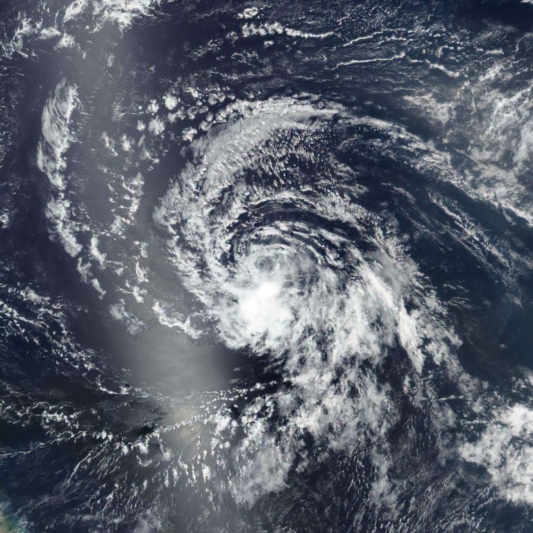 Fair skies over Belize as Tropical Storm Dolly spins far to the east
