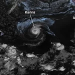 Three hurricanes at once in the Pacific, and we are in our own peak month