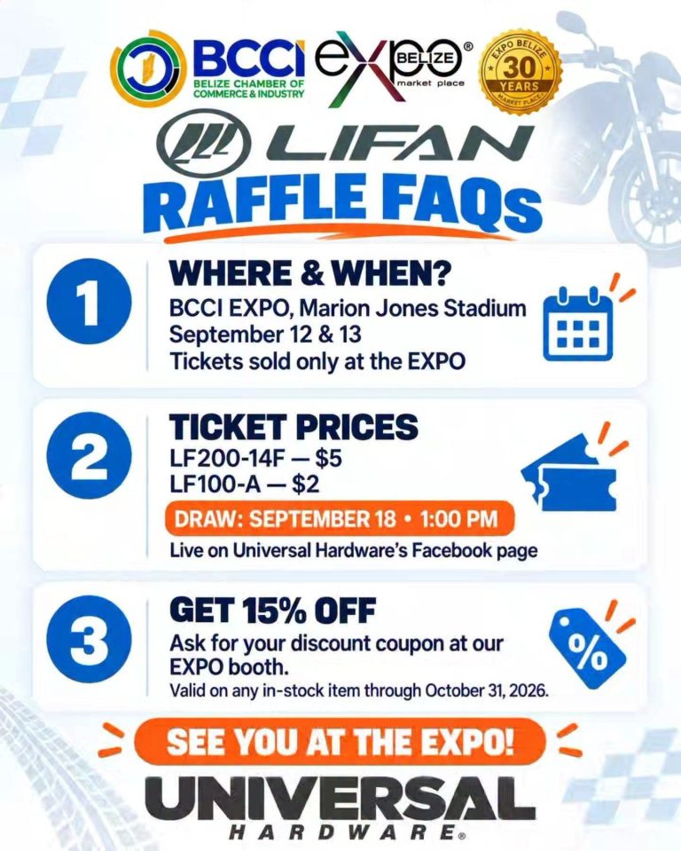 Universal Hardware brings motorcycle raffle and 15 percent discount to BCCI Expo