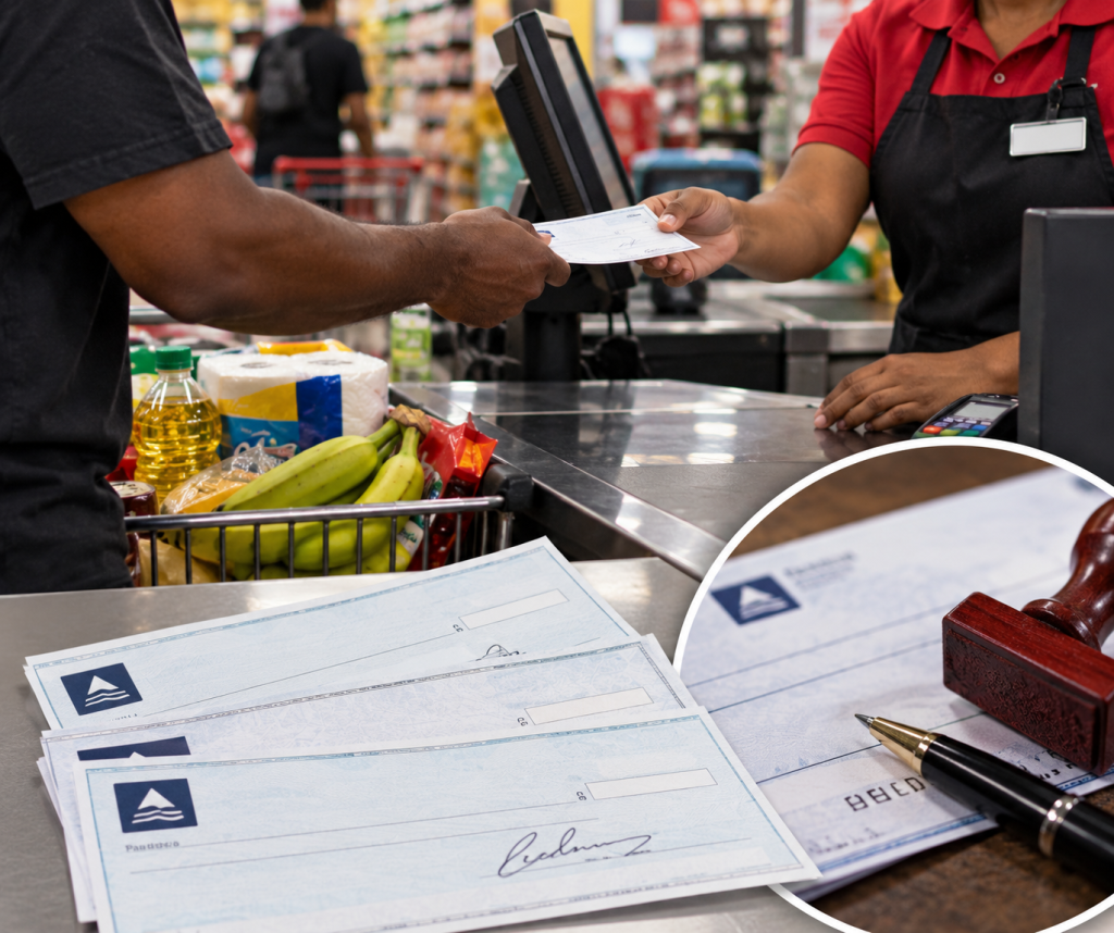 Three bounced cheques leave supermarket $3,400 short