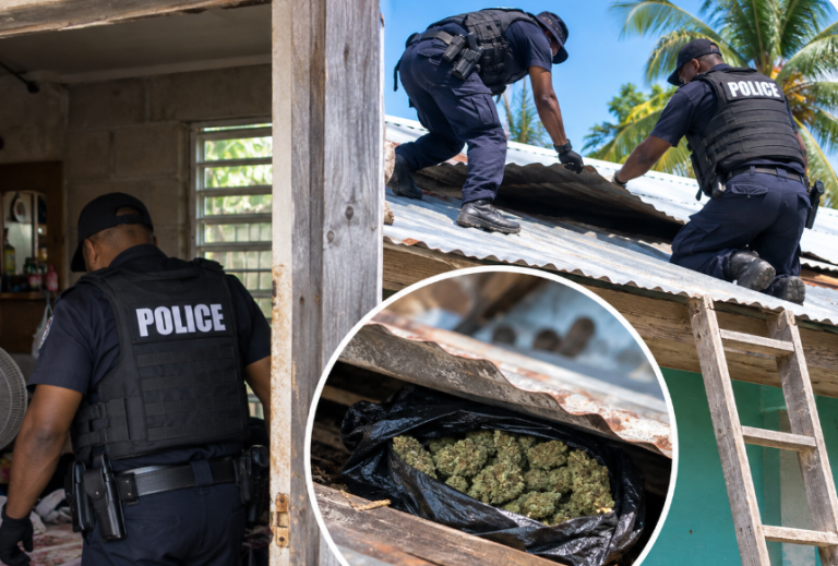 Police search house, then find cannabis hidden on zinc roof