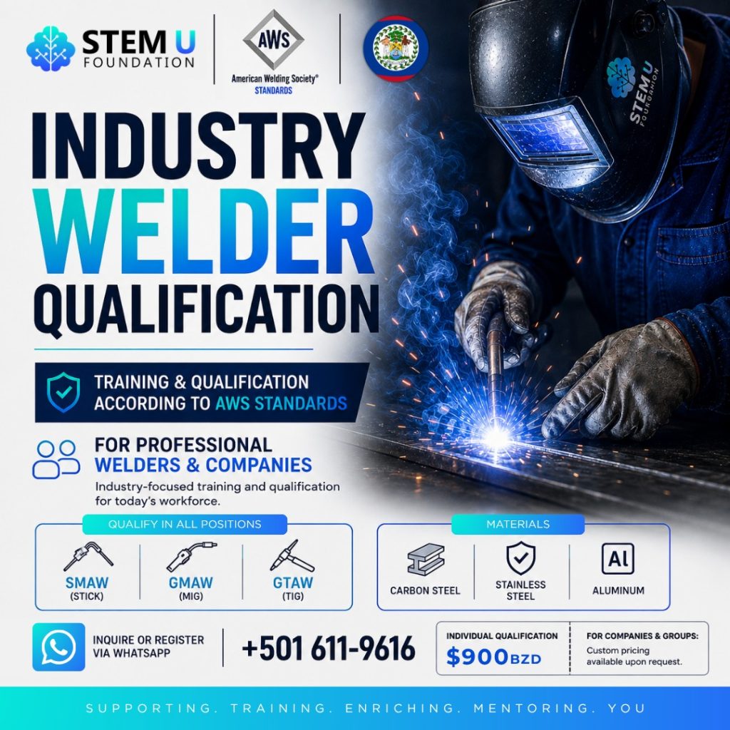 STEM U Foundation offers industry welder qualification to AWS standards