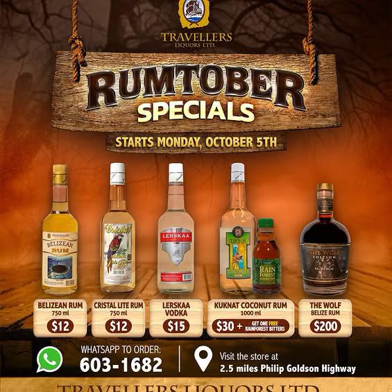 Rumtober is here at Travellers Liquors
