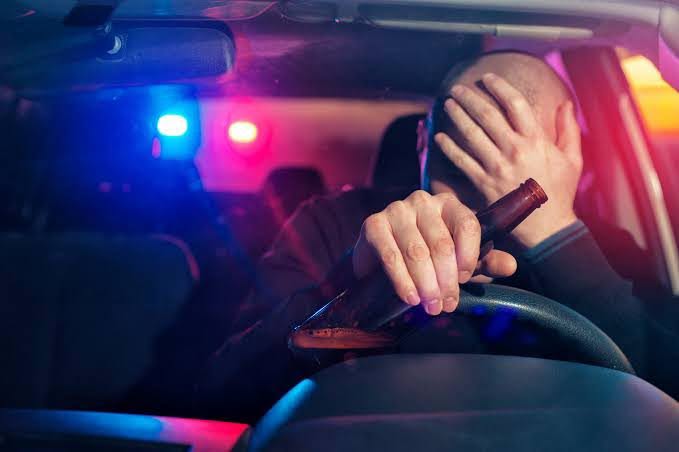 Police say driver smelled of alcohol, then refused urine and blood tests