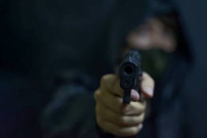Rider held at gunpoint after man in camouflage emerges from bushes