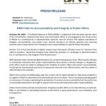NGO network calls for zero tolerance on public trust, urges Belize to establish rules for officials facing serious charges