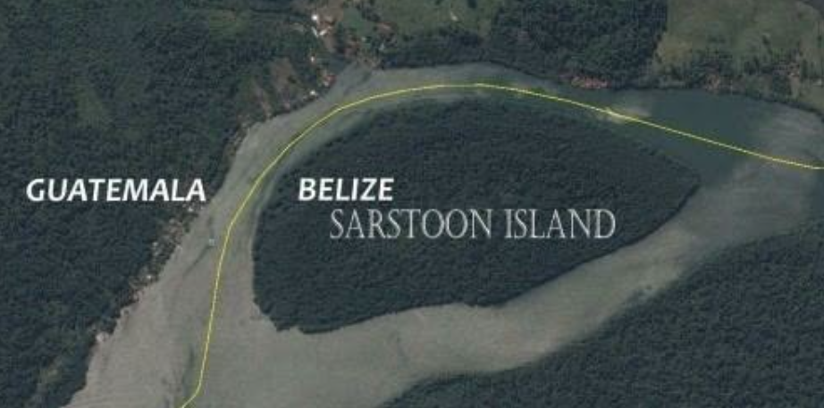 Maheia spots Guatemalan military vessel at the Sarstoon